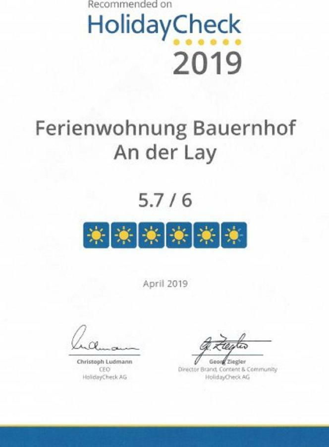 Ferienhof An Der Lay Kerpen  Zewnętrze zdjęcie